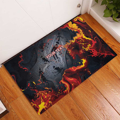 Australia Bushfire Aboriginal Personalised Rubber Doormat Fire Dreaming Healing Country - Aussie Hoodie