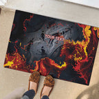 Australia Bushfire Aboriginal Personalised Rubber Doormat Fire Dreaming Healing Country - Aussie Hoodie