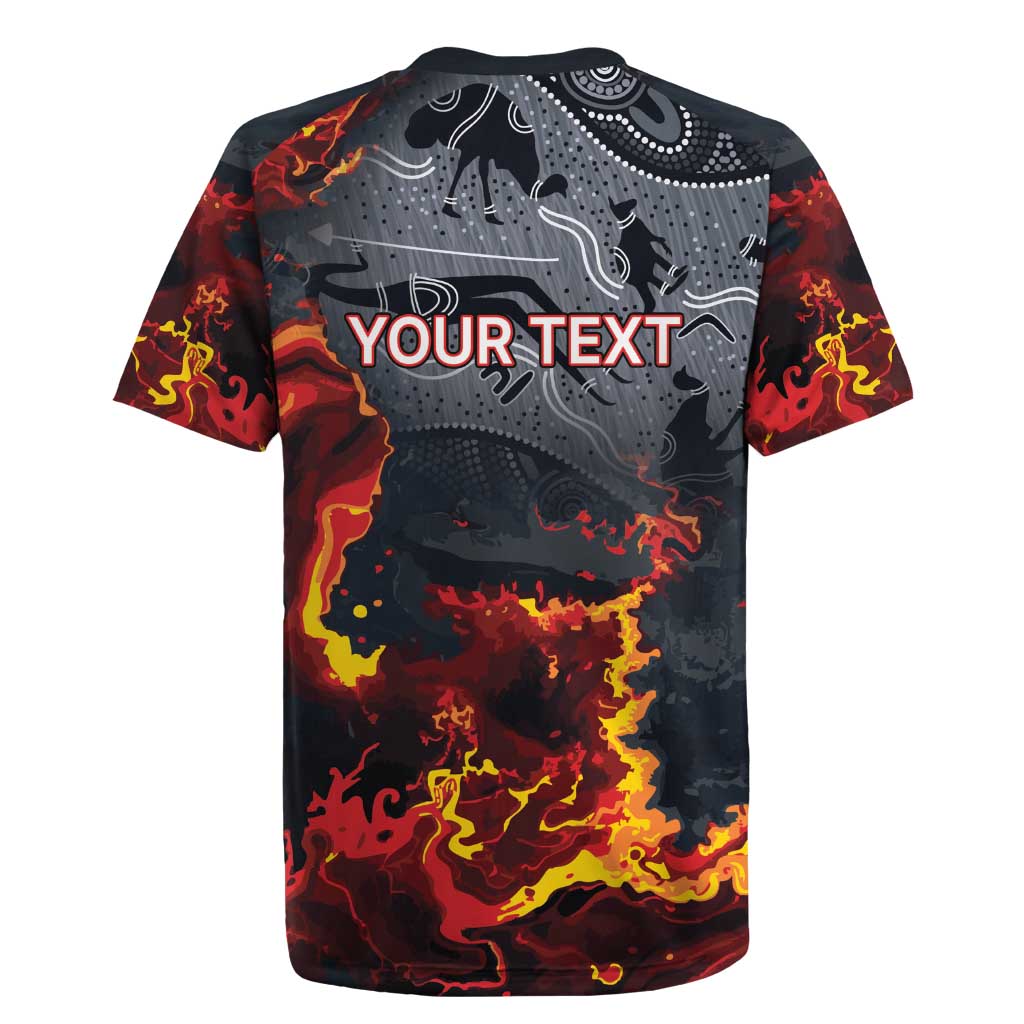 Australia Bushfire Aboriginal Personalised Rugby Jersey Fire Dreaming Healing Country - Aussie Hoodie