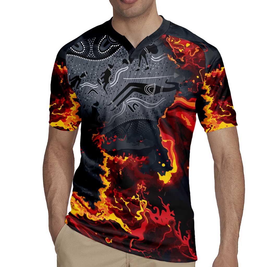 Australia Bushfire Aboriginal Personalised Rugby Jersey Fire Dreaming Healing Country - Aussie Hoodie