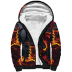 Australia Bushfire Aboriginal Personalised Sherpa Hoodie Fire Dreaming Healing Country - Aussie Hoodie
