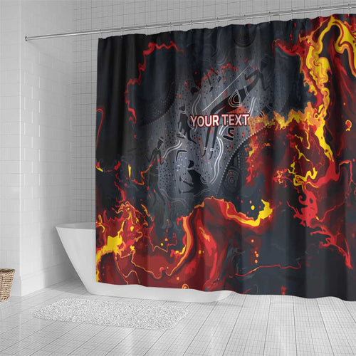 Australia Bushfire Aboriginal Personalised Shower Curtain Fire Dreaming Healing Country - Aussie Hoodie