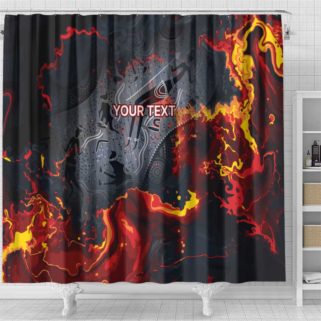 Australia Bushfire Aboriginal Personalised Shower Curtain Fire Dreaming Healing Country - Aussie Hoodie
