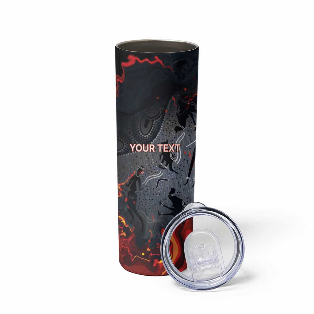 Australia Bushfire Aboriginal Personalised Skinny Tumbler Fire Dreaming Healing Country - Aussie Hoodie