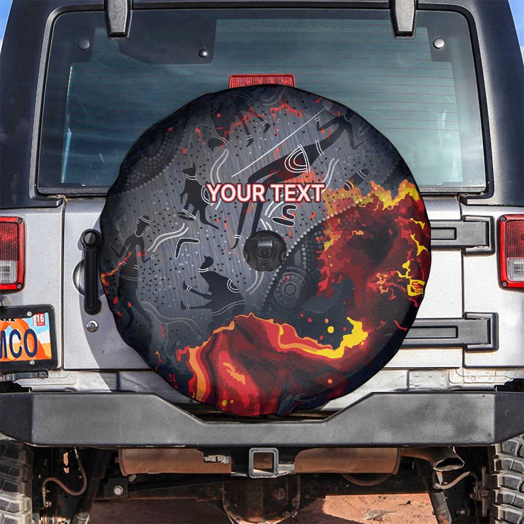 Australia Bushfire Aboriginal Personalised Spare Tire Cover Fire Dreaming Healing Country - Aussie Hoodie