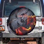 Australia Bushfire Aboriginal Personalised Spare Tire Cover Fire Dreaming Healing Country - Aussie Hoodie