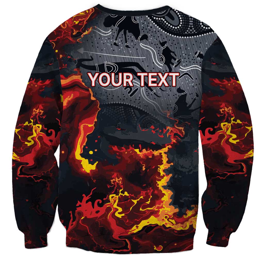 Australia Bushfire Aboriginal Personalised Sweatshirt Fire Dreaming Healing Country - Aussie Hoodie