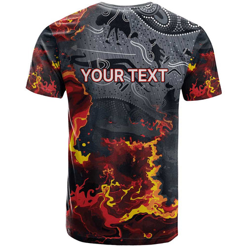 Australia Bushfire Aboriginal Personalised T Shirt Fire Dreaming Healing Country - Aussie Hoodie