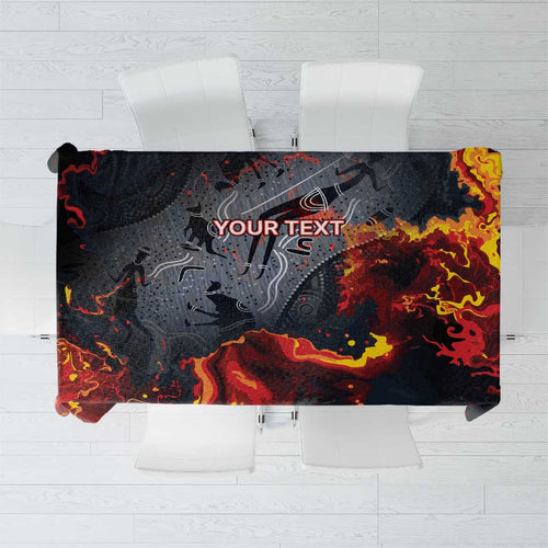 Australia Bushfire Aboriginal Personalised Tablecloth Fire Dreaming Healing Country - Aussie Hoodie