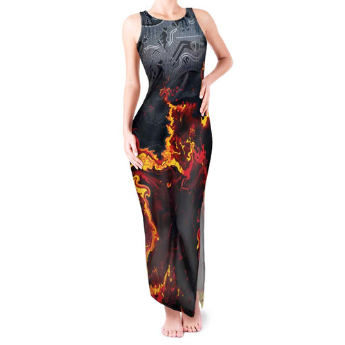 Australia Bushfire Aboriginal Personalised Tank Maxi Dress Fire Dreaming Healing Country - Aussie Hoodie
