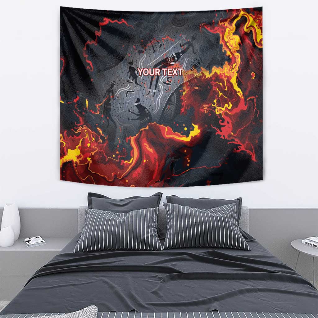 Australia Bushfire Aboriginal Personalised Tapestry Fire Dreaming Healing Country - Aussie Hoodie
