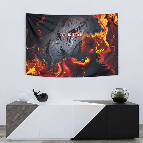 Australia Bushfire Aboriginal Personalised Tapestry Fire Dreaming Healing Country - Aussie Hoodie
