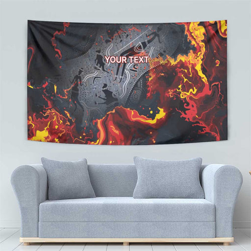 Australia Bushfire Aboriginal Personalised Tapestry Fire Dreaming Healing Country - Aussie Hoodie