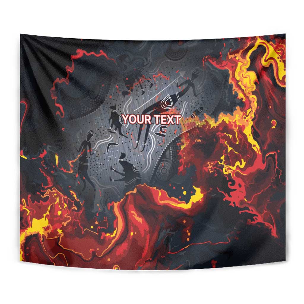 Australia Bushfire Aboriginal Personalised Tapestry Fire Dreaming Healing Country - Aussie Hoodie
