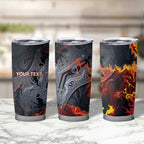 Australia Bushfire Aboriginal Personalised Tumbler Cup Fire Dreaming Healing Country - Aussie Hoodie
