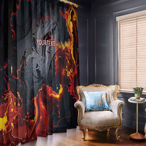 Australia Bushfire Aboriginal Personalised Window Curtain Fire Dreaming Healing Country - Aussie Hoodie