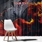 Australia Bushfire Aboriginal Personalised Window Curtain Fire Dreaming Healing Country - Aussie Hoodie
