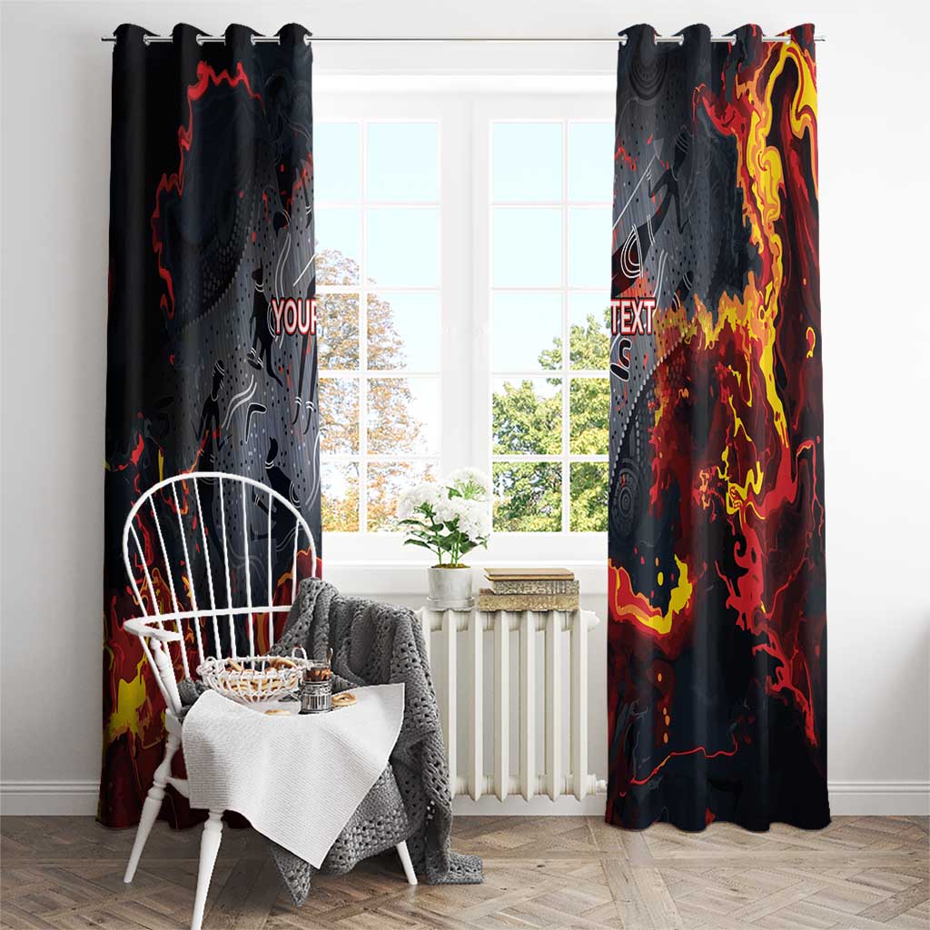 Australia Bushfire Aboriginal Personalised Window Curtain Fire Dreaming Healing Country - Aussie Hoodie