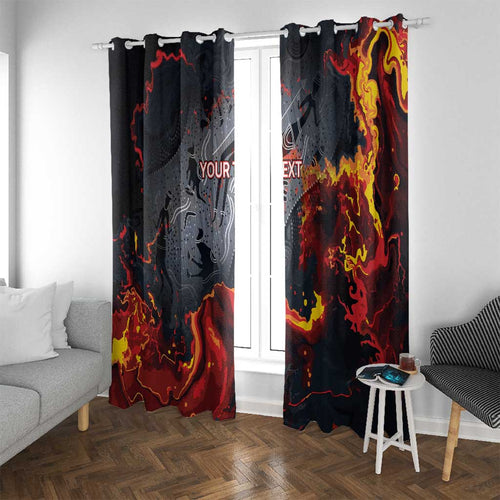 Australia Bushfire Aboriginal Personalised Window Curtain Fire Dreaming Healing Country - Aussie Hoodie