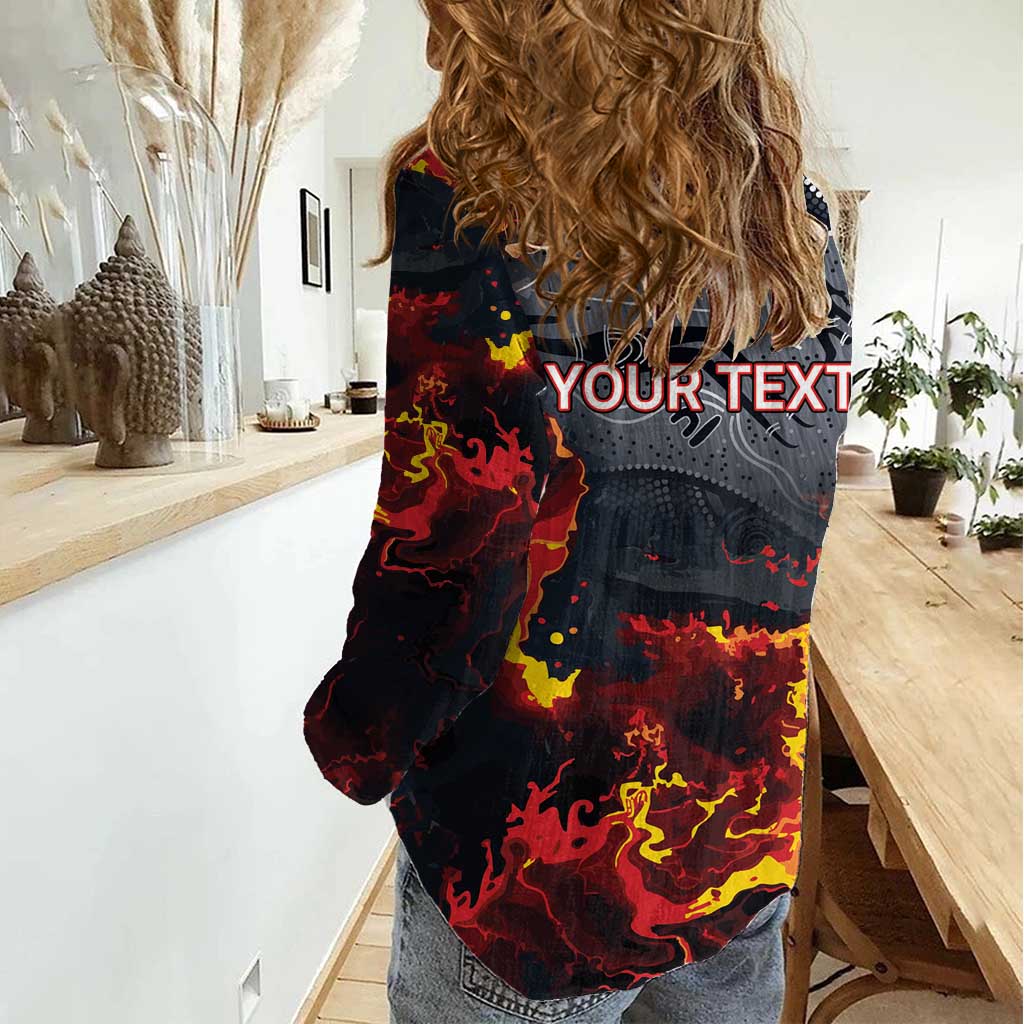 Australia Bushfire Aboriginal Personalised Women Casual Shirt Fire Dreaming Healing Country - Aussie Hoodie