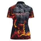 Australia Bushfire Aboriginal Personalised Women Polo Shirt Fire Dreaming Healing Country - Aussie Hoodie