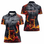 Australia Bushfire Aboriginal Personalised Women Polo Shirt Fire Dreaming Healing Country - Aussie Hoodie