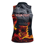 Australia Bushfire Aboriginal Personalised Women Sleeveless Polo Shirt Fire Dreaming Healing Country - Aussie Hoodie