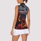 Australia Bushfire Aboriginal Personalised Women Sleeveless Polo Shirt Fire Dreaming Healing Country - Aussie Hoodie