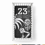Custom Fiji New Zealand Maori Rugby Baby Bed Cover Make History Together