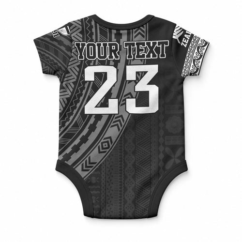 Custom Fiji New Zealand Maori Rugby Baby Onesie Make History Together