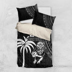 Custom Fiji New Zealand Rugby Bedding Set Make History Together