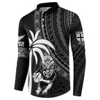 Custom Fiji New Zealand Rugby Button Sweatshirt Make History Together