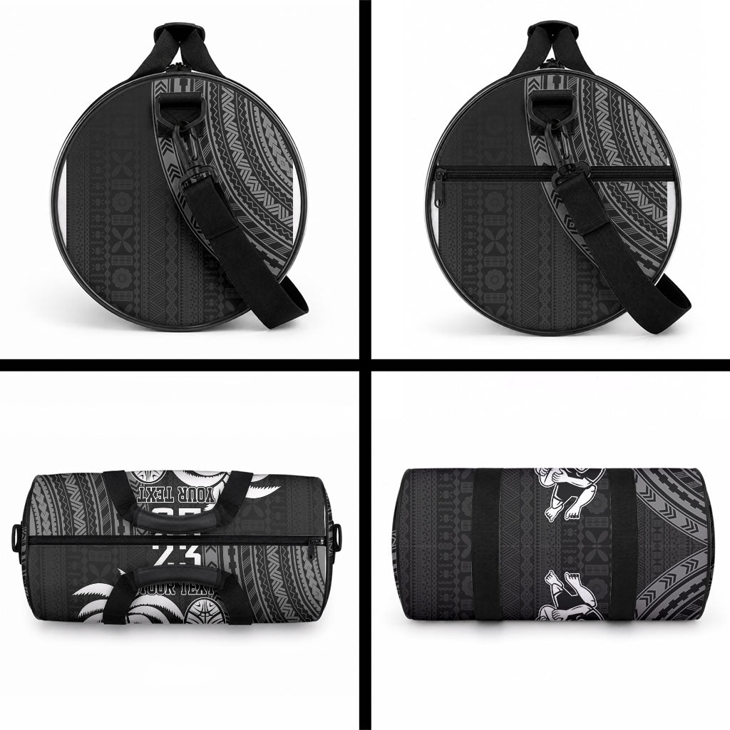 Custom Fiji New Zealand Maori Rugby Duffle Bag Make History Together
