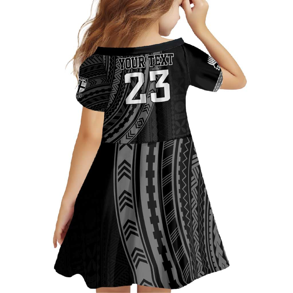 Custom Fiji New Zealand Rugby Family Matching Long Sleeve Bodycon Dress and Hawaiian Shirt Make History Together
