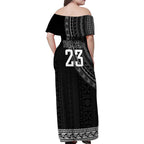 Custom Fiji New Zealand Rugby Family Matching Off Shoulder Maxi Dress and Hawaiian Shirt Make History Together