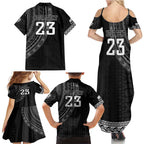 Custom Fiji New Zealand Rugby Family Matching Summer Maxi Dress and Hawaiian Shirt Make History Together