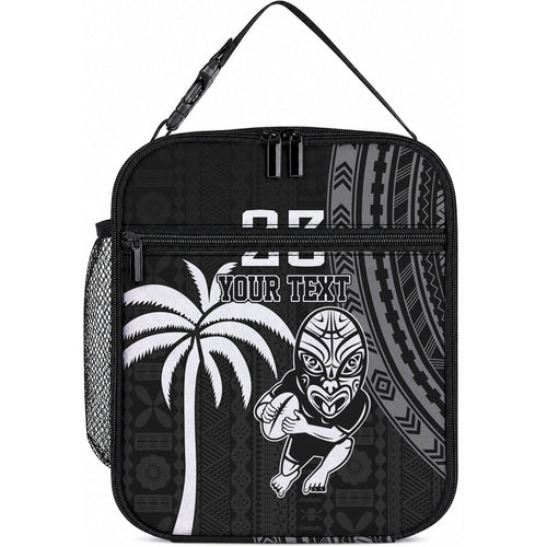 Custom Fiji New Zealand Maori Rugby Lunch Bag Make History Together