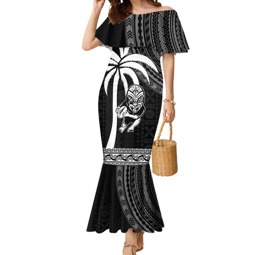 Custom Fiji New Zealand Rugby Mermaid Dress Make History Together