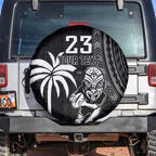 Custom Fiji New Zealand Rugby Spare Tire Cover Make History Together
