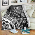 Custom Fiji New Zealand Rugby Blanket Cibi Dance with Black Fern
