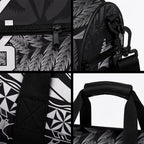 Custom Fiji New Zealand Maori Rugby Duffle Bag Cibi Dance with Black Fern