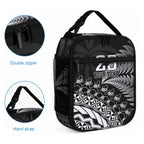 Custom Fiji New Zealand Maori Rugby Lunch Bag Cibi Dance with Black Fern