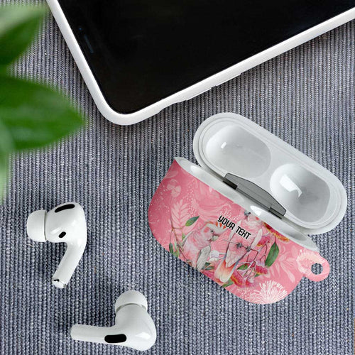 Personalised Galah Cockatoo Eucalyptus Flowers AirPods Case Australian Breast Cancer Spirit - Aussie Hoodie