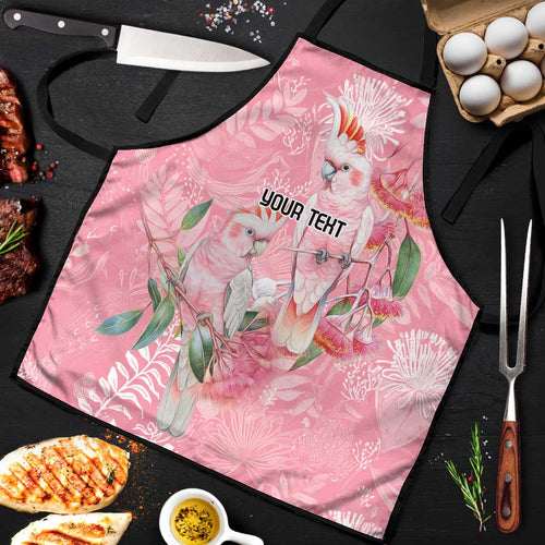 Personalised Galah Cockatoo Eucalyptus Flowers Apron Australian Breast Cancer Spirit - Aussie Hoodie