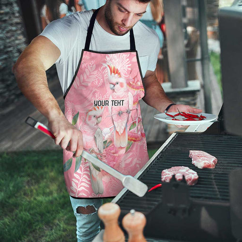 Personalised Galah Cockatoo Eucalyptus Flowers Apron Australian Breast Cancer Spirit - Aussie Hoodie