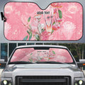 Personalised Galah Cockatoo Eucalyptus Flowers Auto Sun Shade Australian Breast Cancer Spirit - Aussie Hoodie