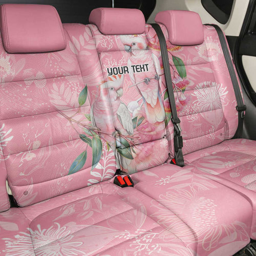 Personalised Galah Cockatoo Eucalyptus Flowers Back Car Seat Cover Australian Breast Cancer Spirit - Aussie Hoodie
