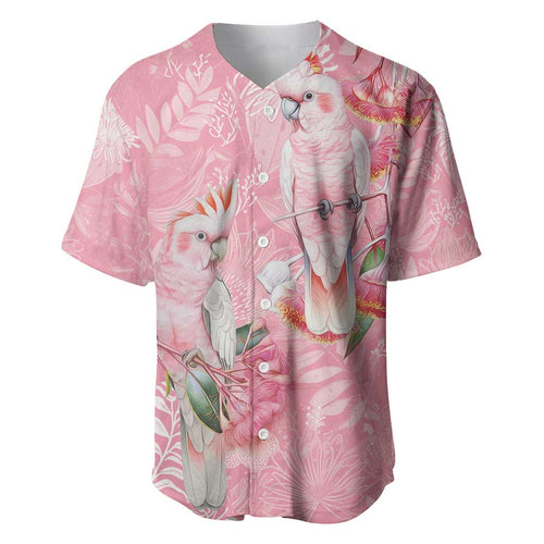 Personalised Galah Cockatoo Eucalyptus Flowers Baseball Jersey Australian Breast Cancer Spirit - Aussie Hoodie