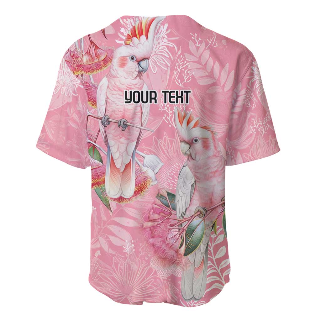 Personalised Galah Cockatoo Eucalyptus Flowers Baseball Jersey Australian Breast Cancer Spirit - Aussie Hoodie