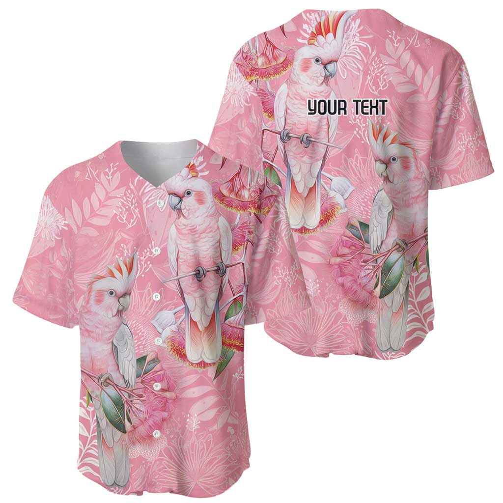 Personalised Galah Cockatoo Eucalyptus Flowers Baseball Jersey Australian Breast Cancer Spirit - Aussie Hoodie